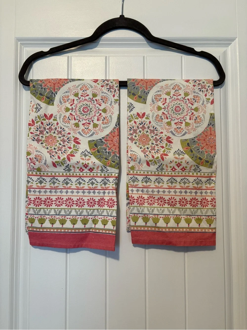 Cost Plus World Market Floral Cotton Kitchen Towel